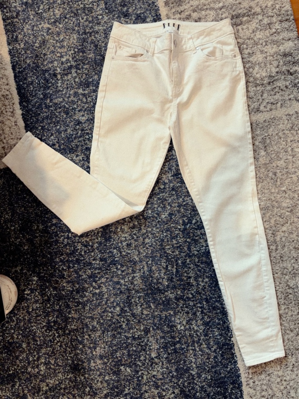 Elle Off-White Skinny Jeans - Women's